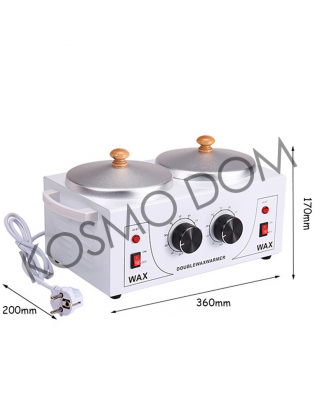 Воскоплав с терморегулятором двойной Double Wax Warmer, 800 мл